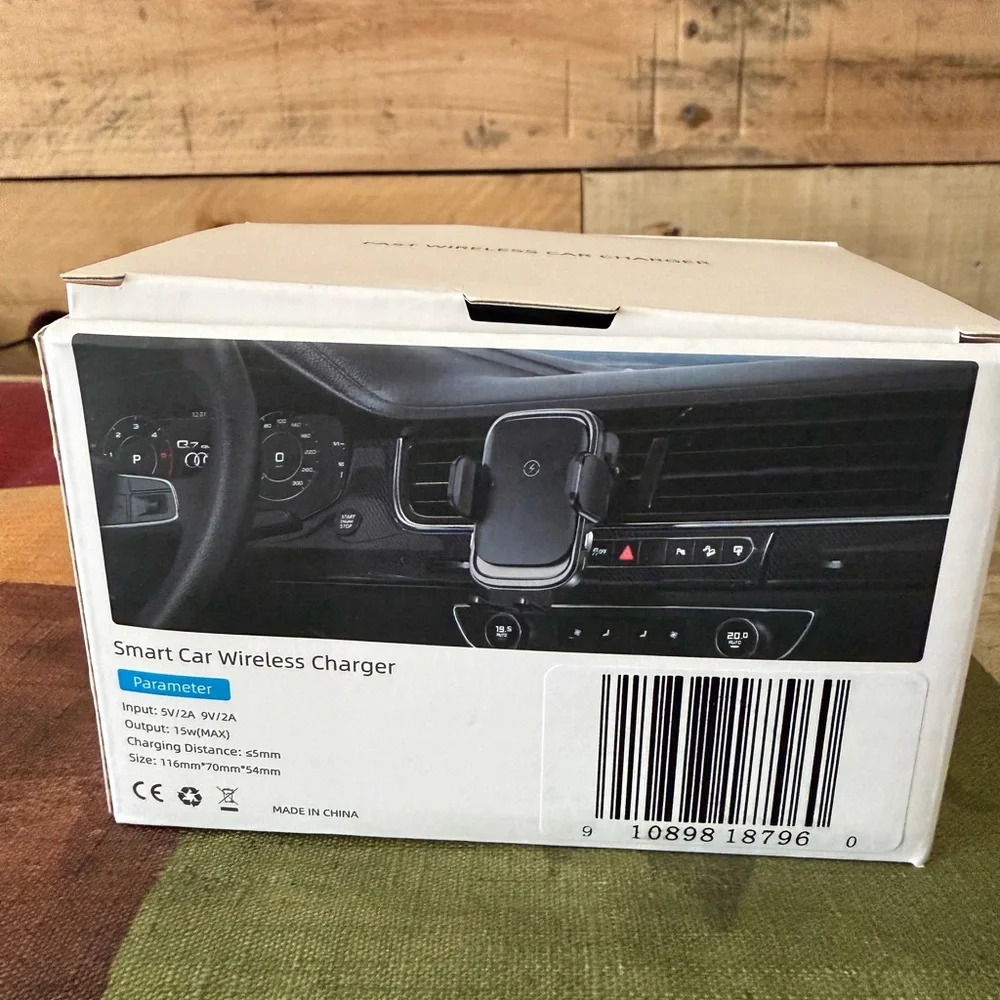 15W Wireless Car Charger, Wireless Mobile Phone Charger - Fast Charging